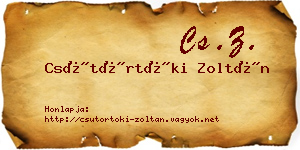 Csütörtöki Zoltán névjegykártya