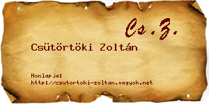 Csütörtöki Zoltán névjegykártya